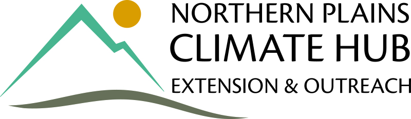 Northern Plains CLimate Hub Extension and Outreach color logo.