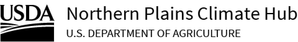 Northern Plains Climate Hub black and white logo.