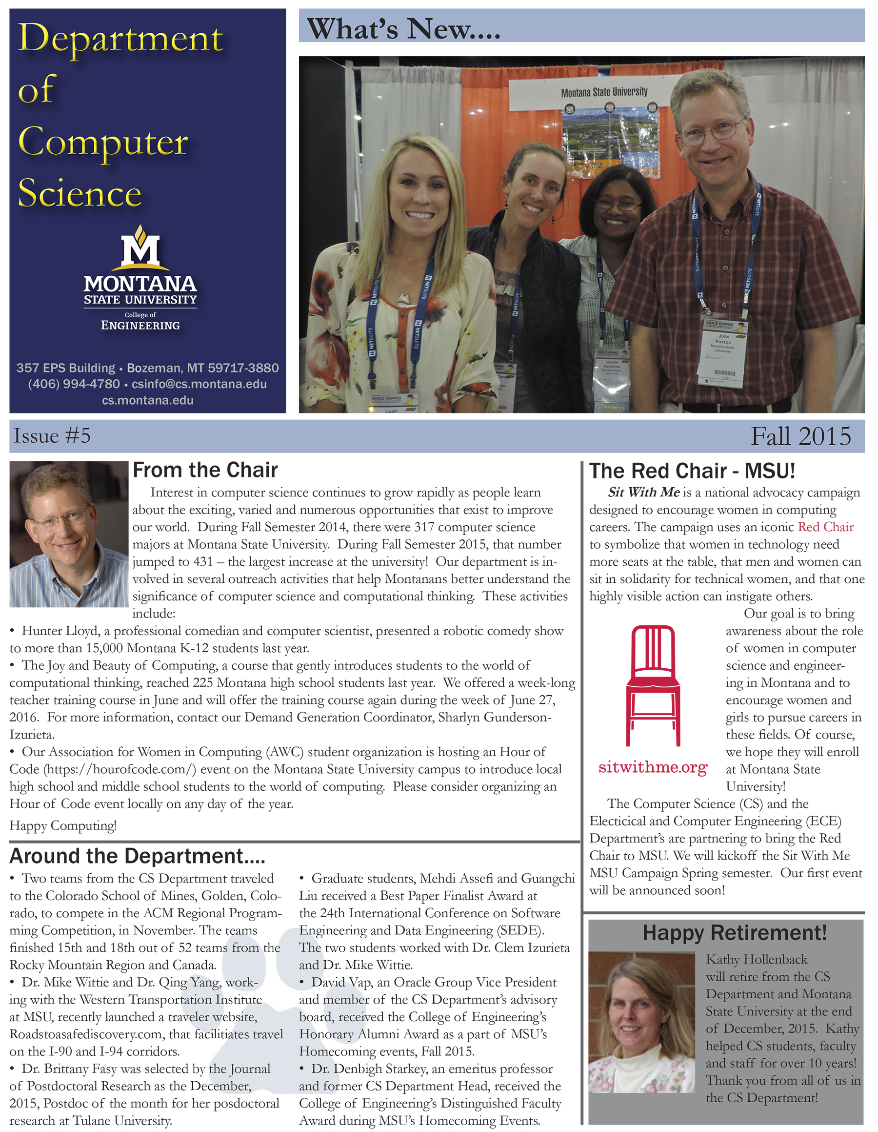 Fall 2015 Newsletter