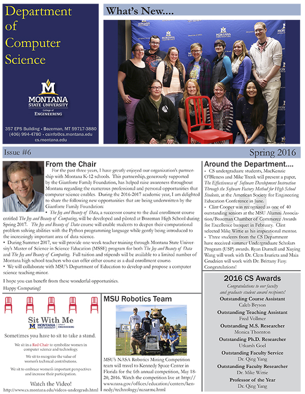 Spring 2015 Newsletter