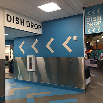 rendezvous dish drop return area