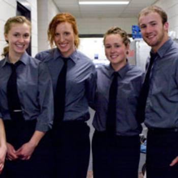 team of catering student workers