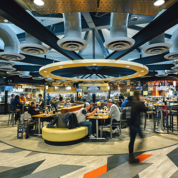 interior photo of miller dining commons