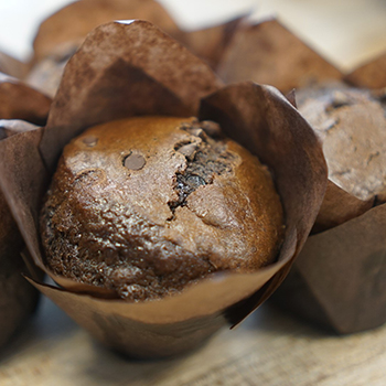 baked chocolate muffins