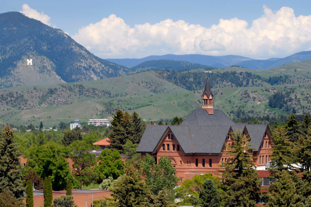 Aerial image of Montana Hall