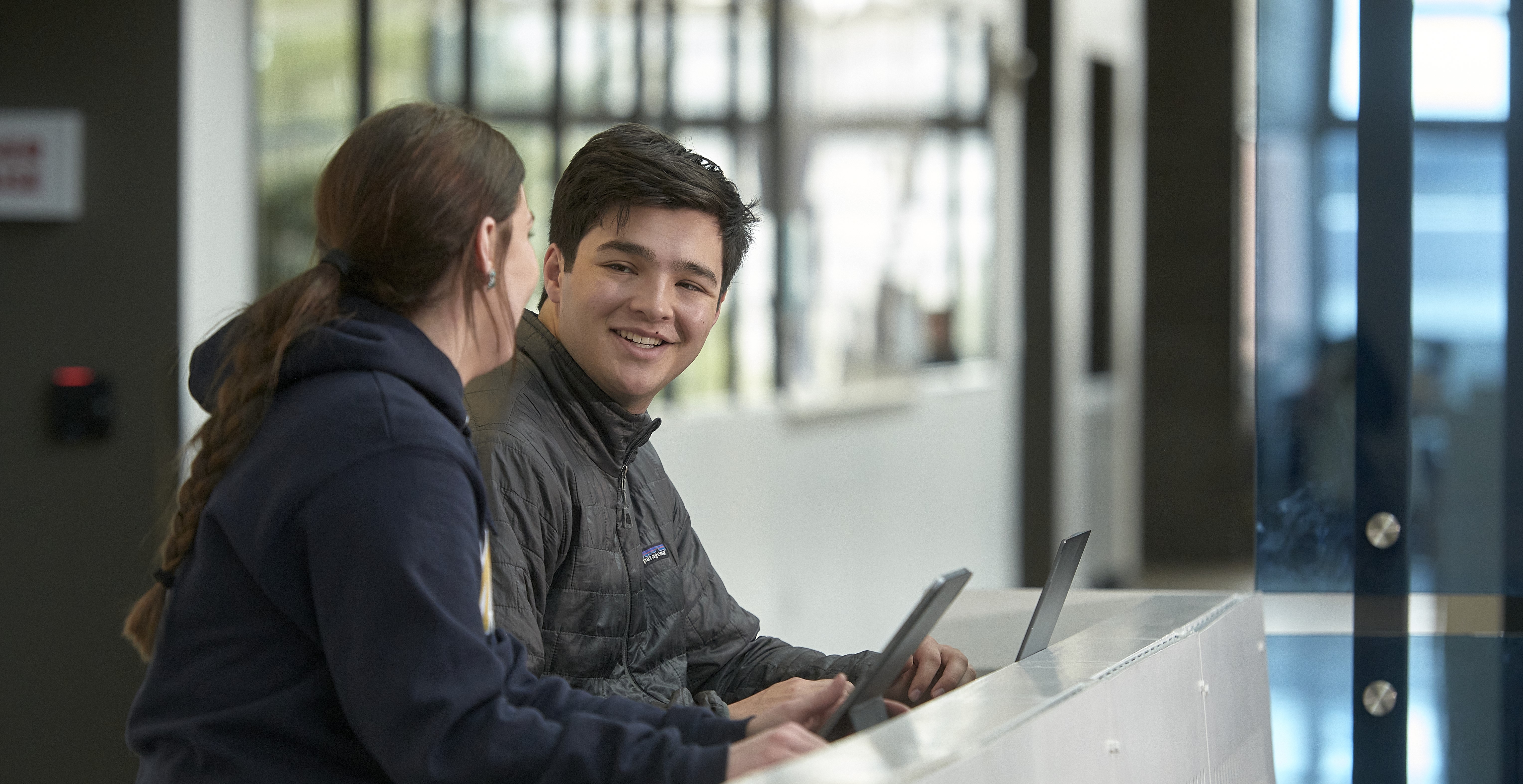 students studying
