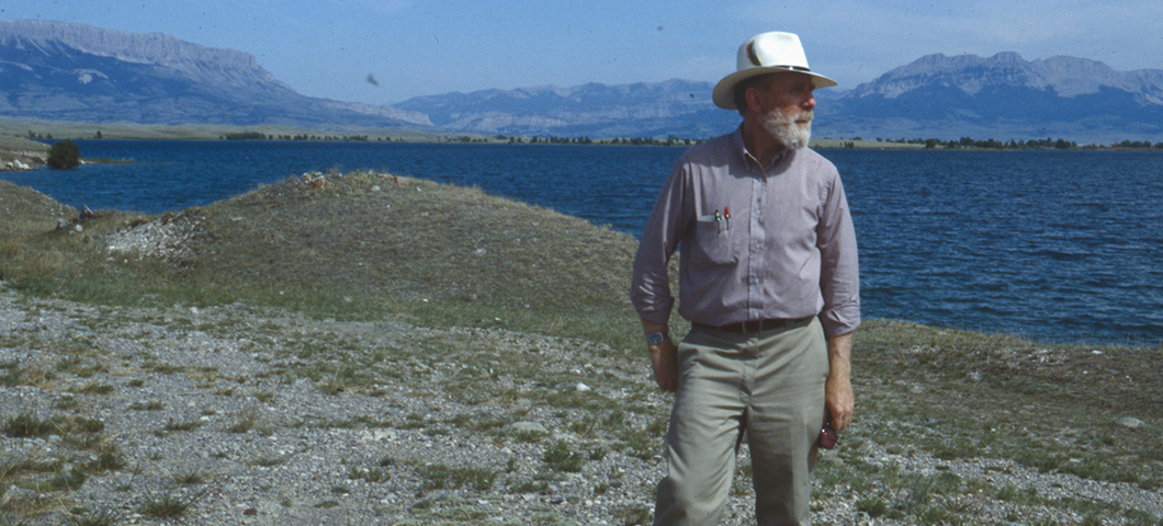 Ivan Doig at Pishkun Reservoir, Montana