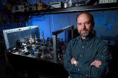 durso in front of lab equipment