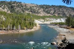 river cutting through the mountain landscape