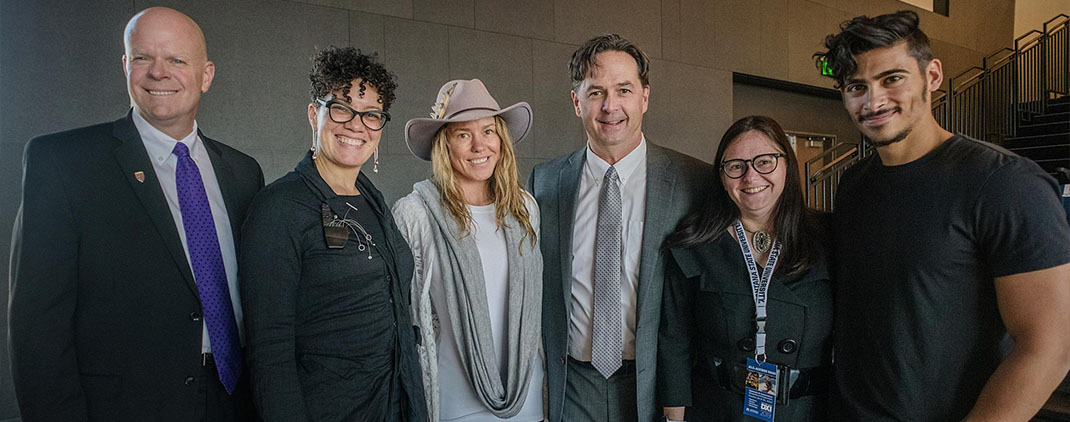 DXI speakers and organizers: L-r: John Cech, Suzanne Walsh, Lynsey Dyer, Jeffrey Conger, Sarah Pennington, Cliff Weitzman