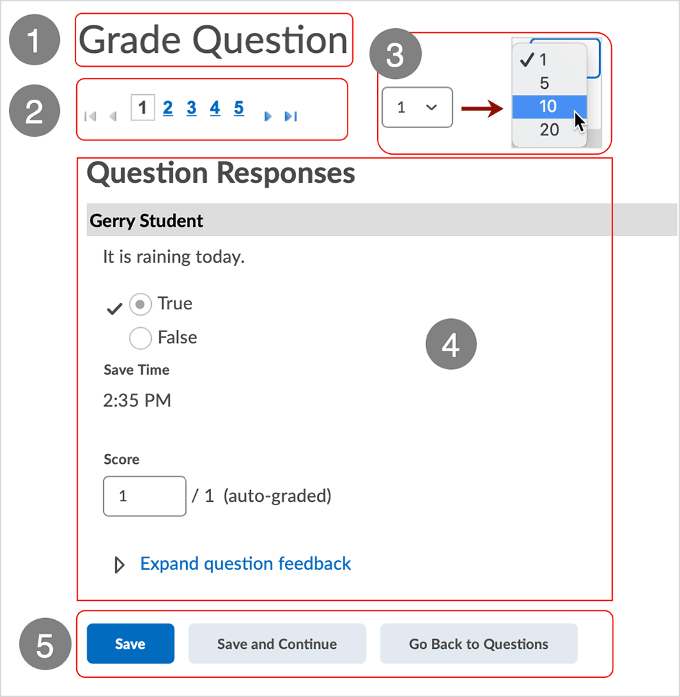 Brightspace screenshot - CD 20_20_04 - Questions tab page showing available options