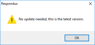 Respondus 4.0.8.01 Screenshot: no update needed