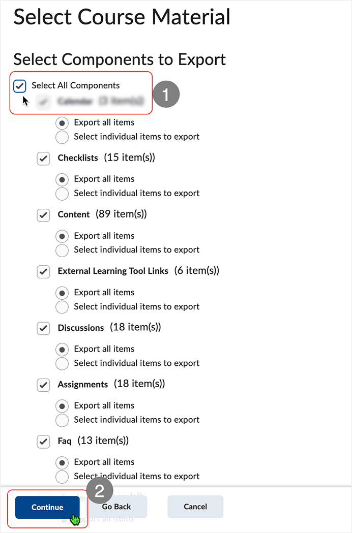 Brightspace screenshot - CD 202312 - name icon changes to indicate role view change