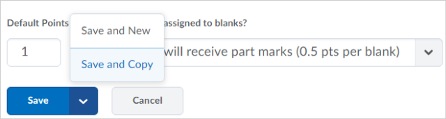 D2L created screenshot - save and copy
