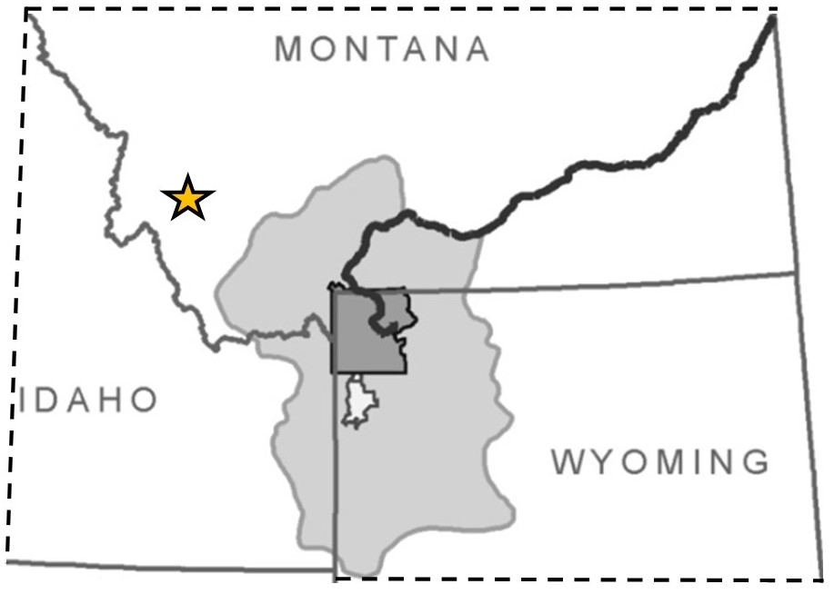 Flint-Rock and Big Hole watersheds in Anaconda Range 