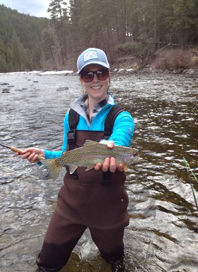 Allison Stringer with a fish