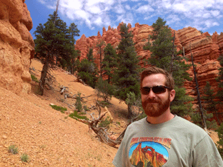 John Thornburg on a desert hike