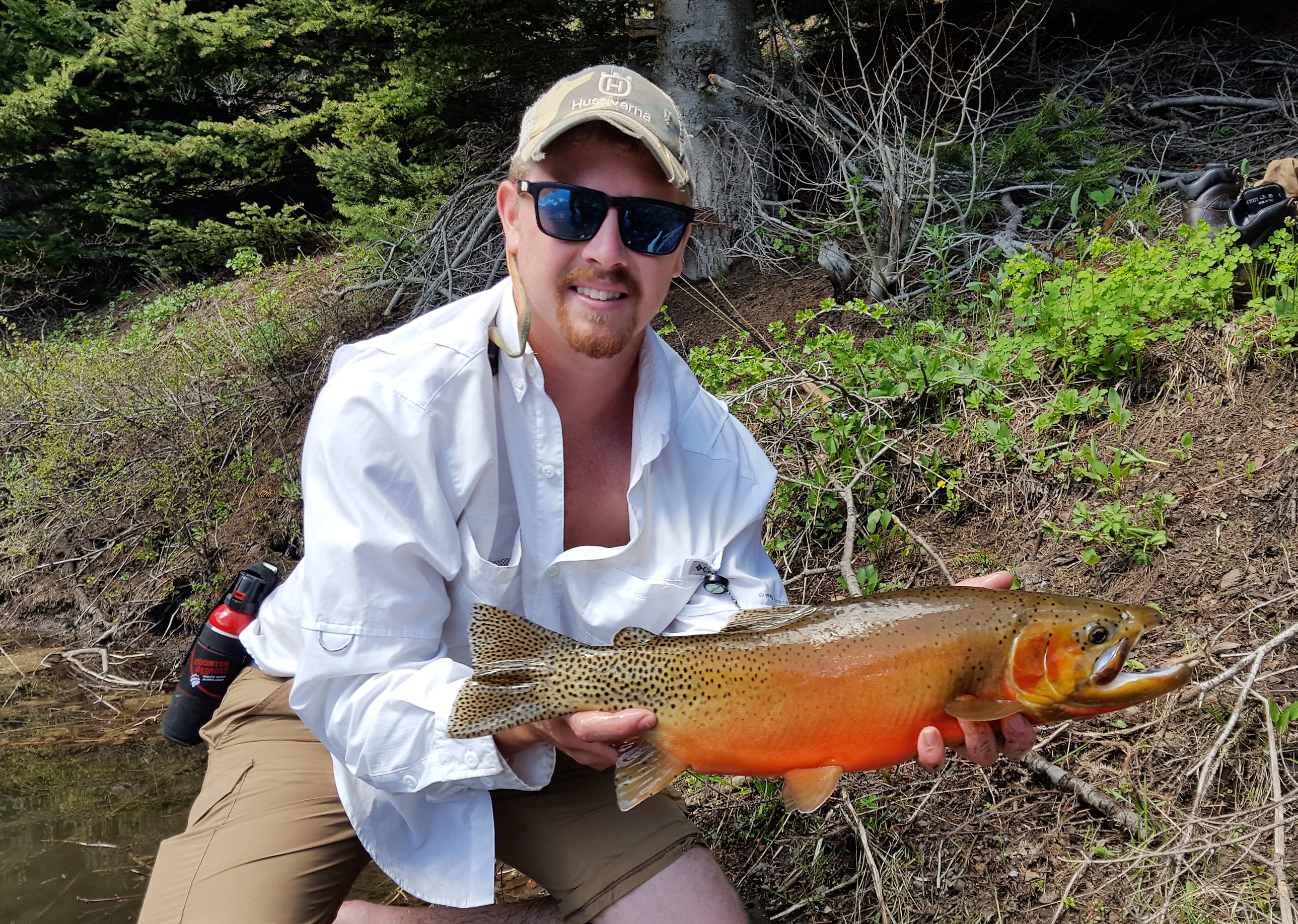 Mike Siemiantkowski holding a fish