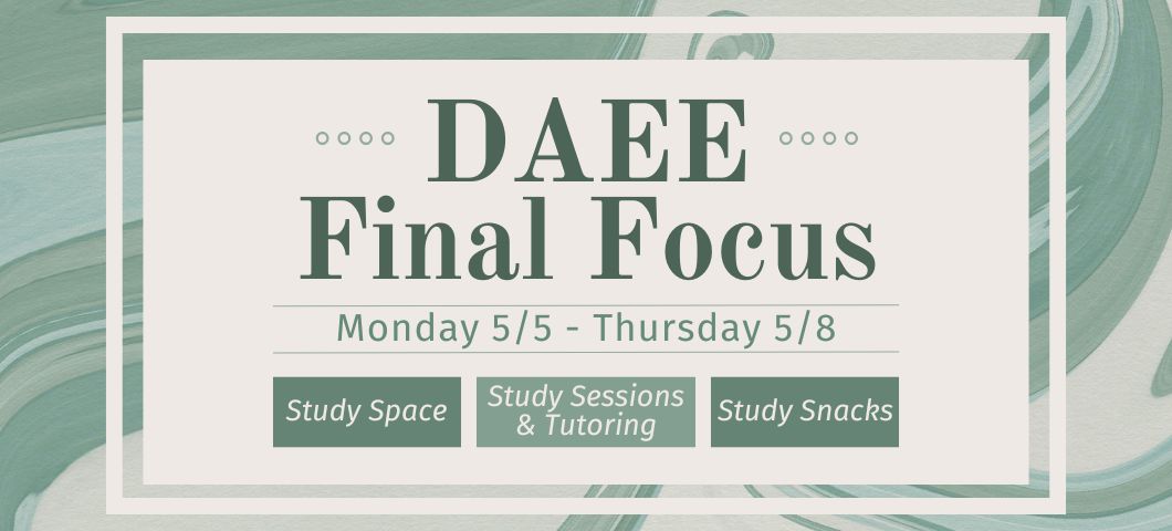 Final Focus Spring 2025