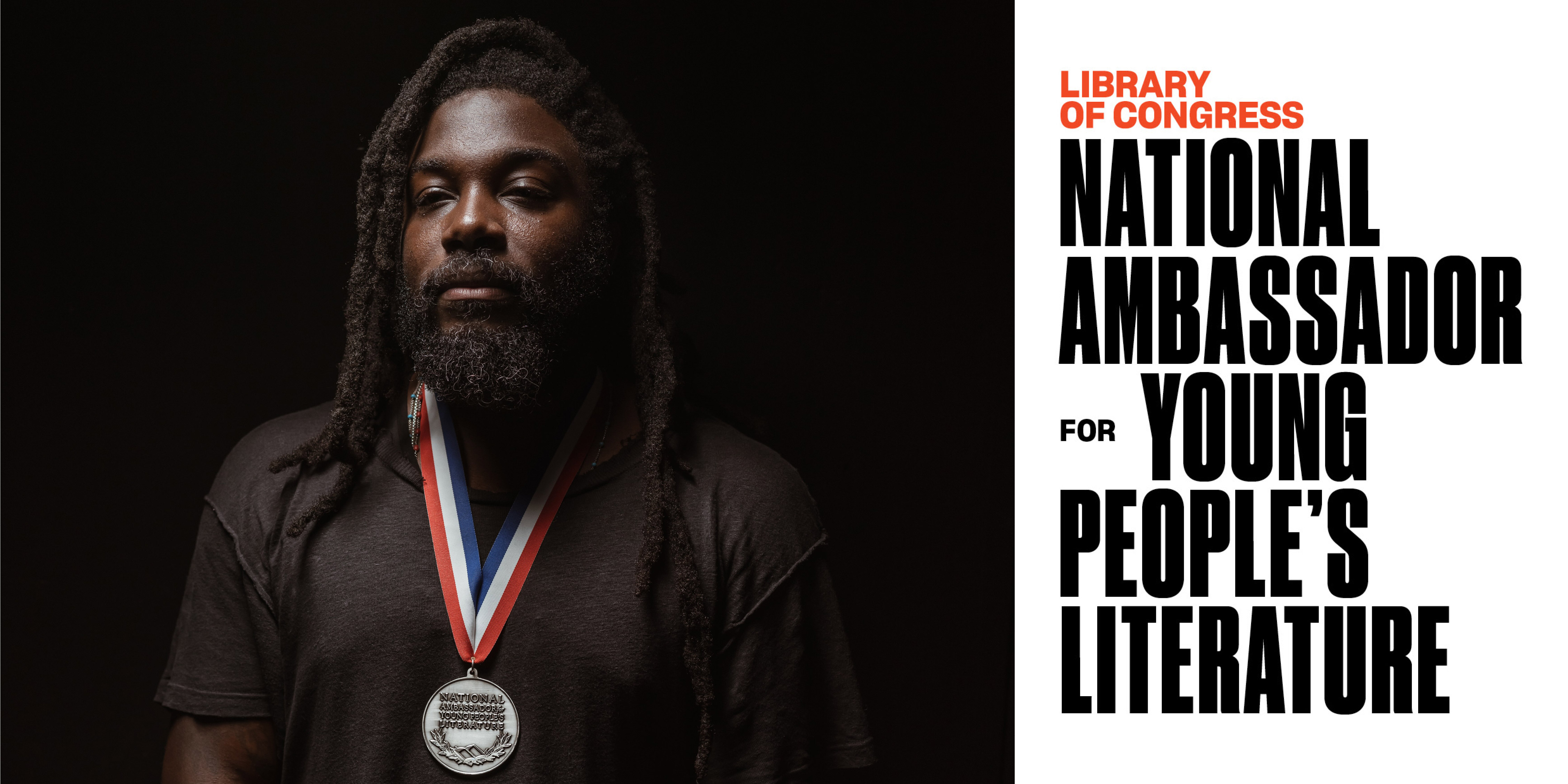 Jason Reynolds. Library of Congress, National Ambassador for Young People's Literature.