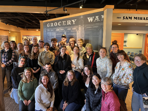 Group photo of UM-Western professional development trip to Cody, WY