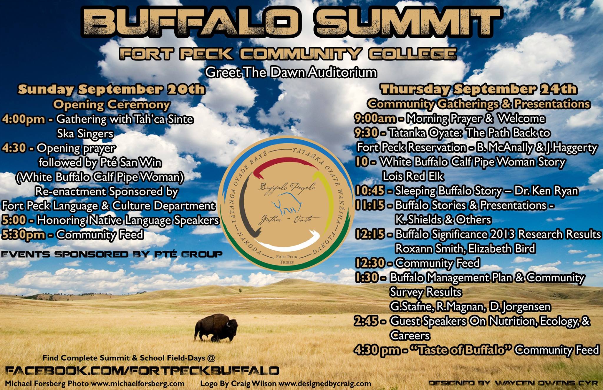 2016 Fort Peck Buffalo Summit Poster