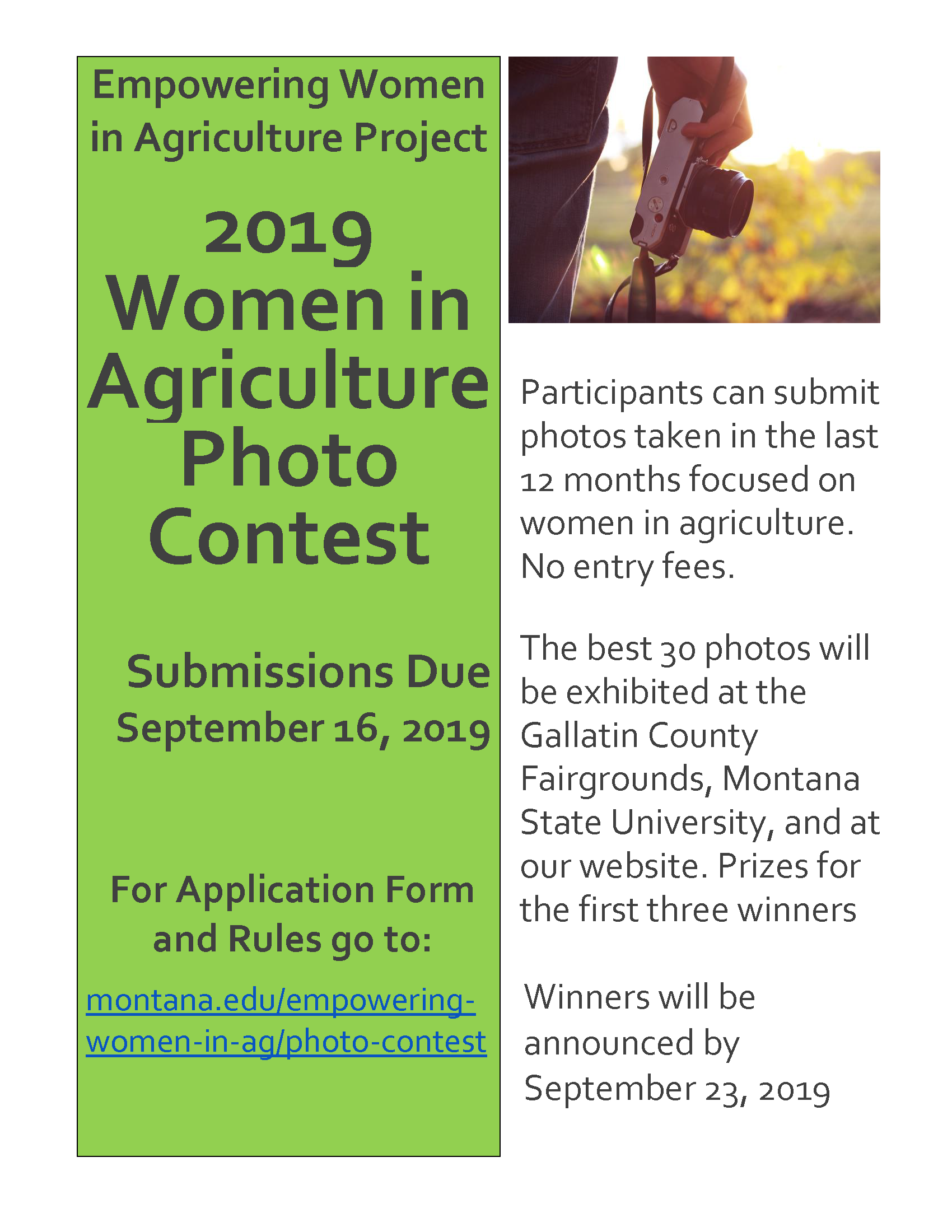 photo contest promotional poster