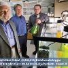 Keith Cooksey, Brent Peyton and Grad student Robert Gardner awarded patent for using bicarbonate trigger to reduce algae harvest times. (Kelly Gorham, MSU News)
