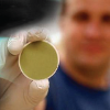 Solid Oxide Fuel Cell.  MSU researchers test new cell materials and microarchitectures by fabricating these “button” cells