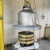 Large pressure vessel designed to test biomineralization technology on 30 inch diameter rock cores