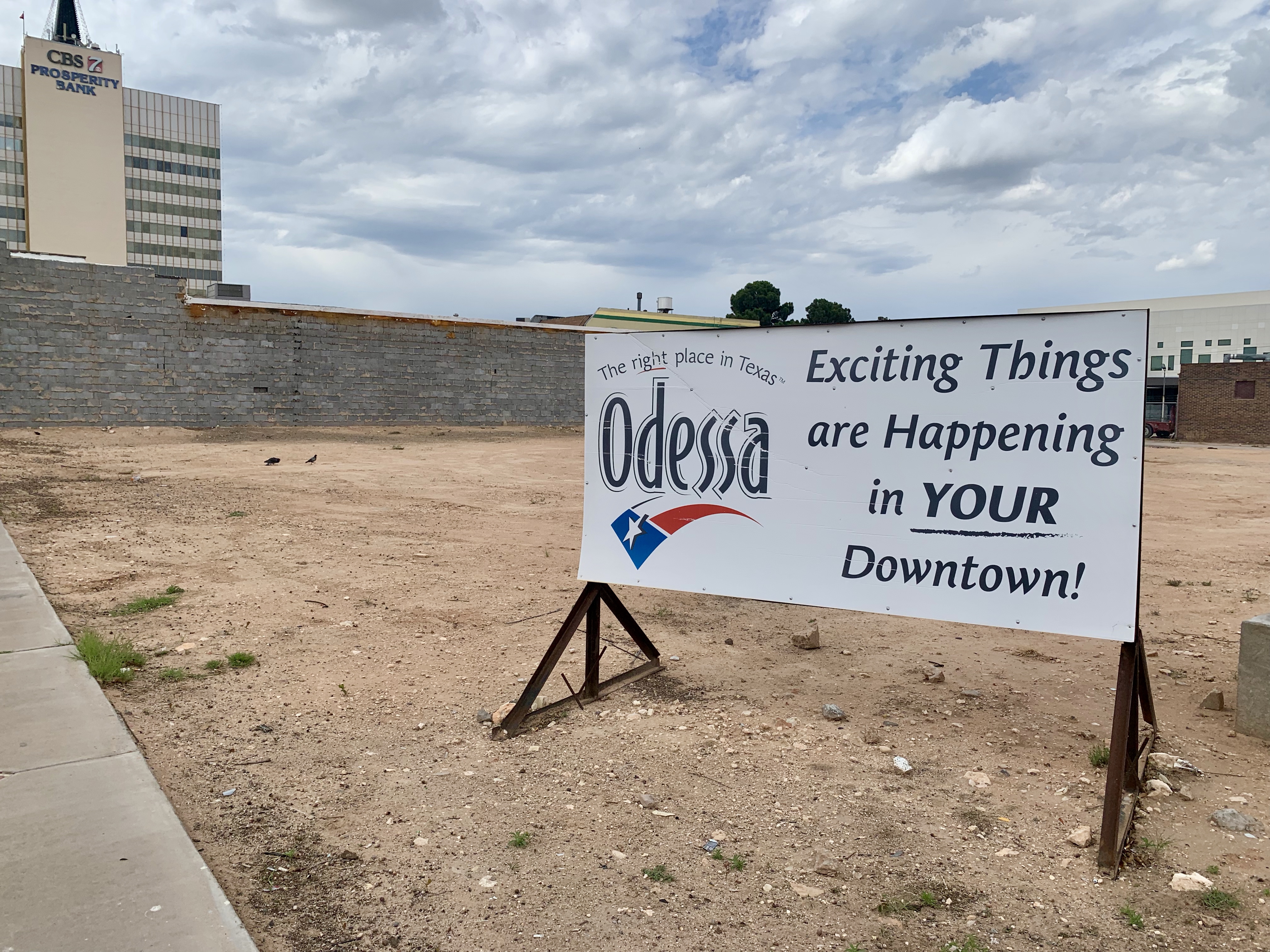 Are exciting things happening in downtown Odessa, Texas? Or has the money run out?