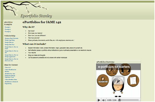 eportfolio example
