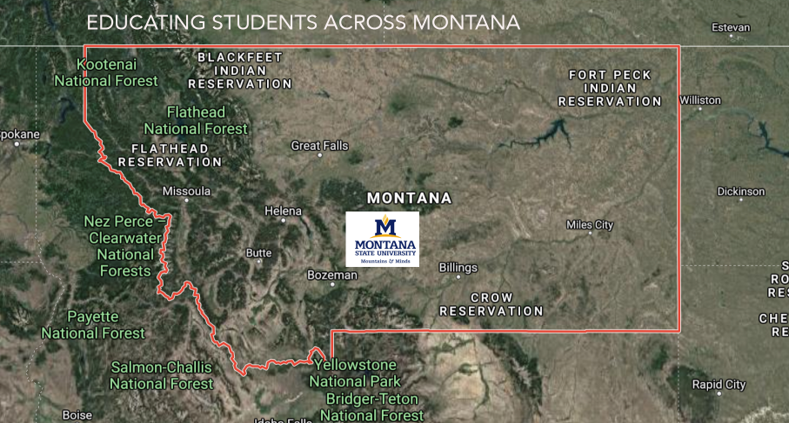 Map of Montana