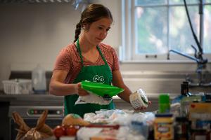 girl cooking