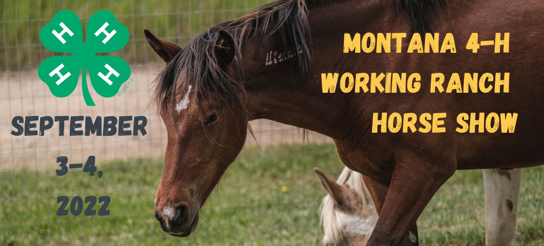 Working Ranch Horse Announcement Montana Working Ranch Finals is September 3 and September 4, 2022.
