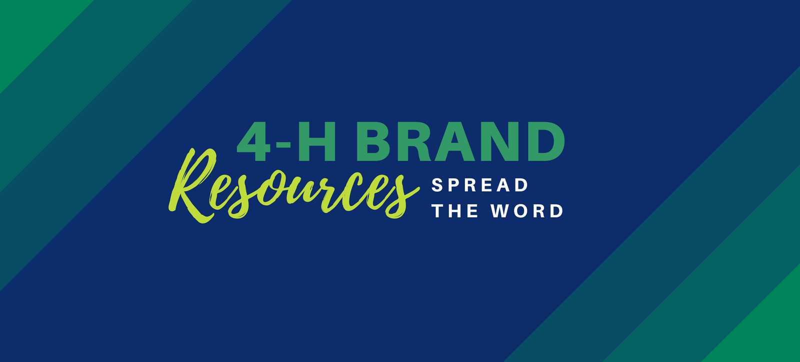 4-H brand resources banner