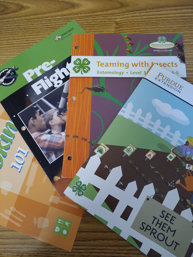 Covers of education booklets