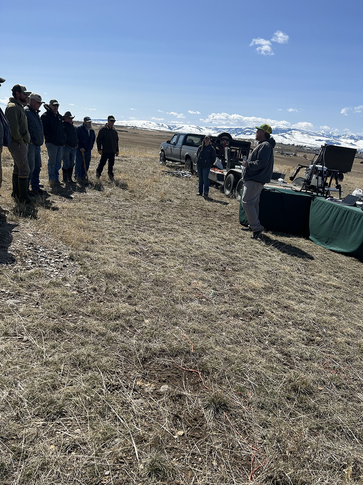 Agriculture Producers attend Drone Demonstration
