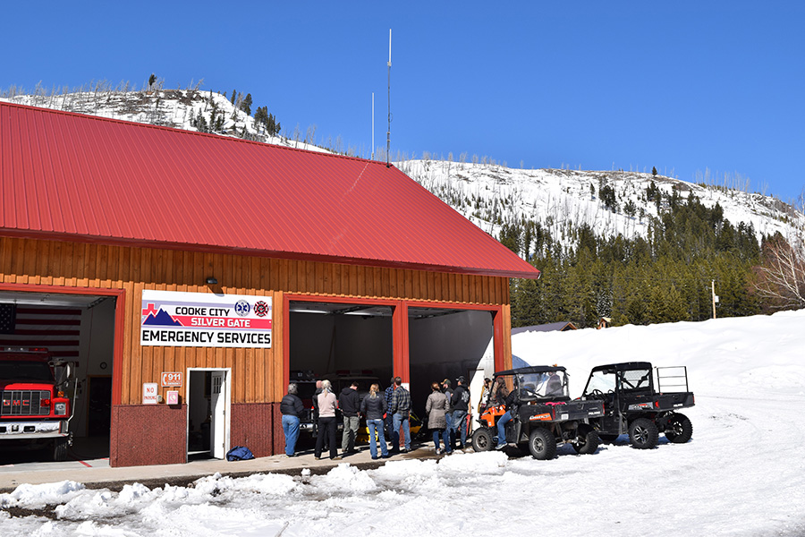 Cooke City Search and Rescue discusses winter emergency rescue challenges with tour