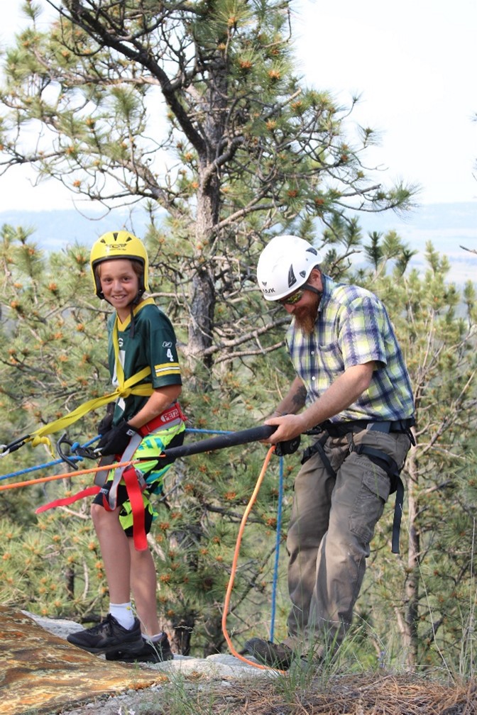 Facing challenges and learning new skills was part of the repelling workshop at 4-H Camp Neemore