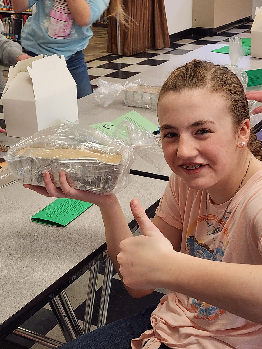 Area 5th graders enjoyed making loaves of bread as part of the Bread Fair presented by Richland County MSU Extension