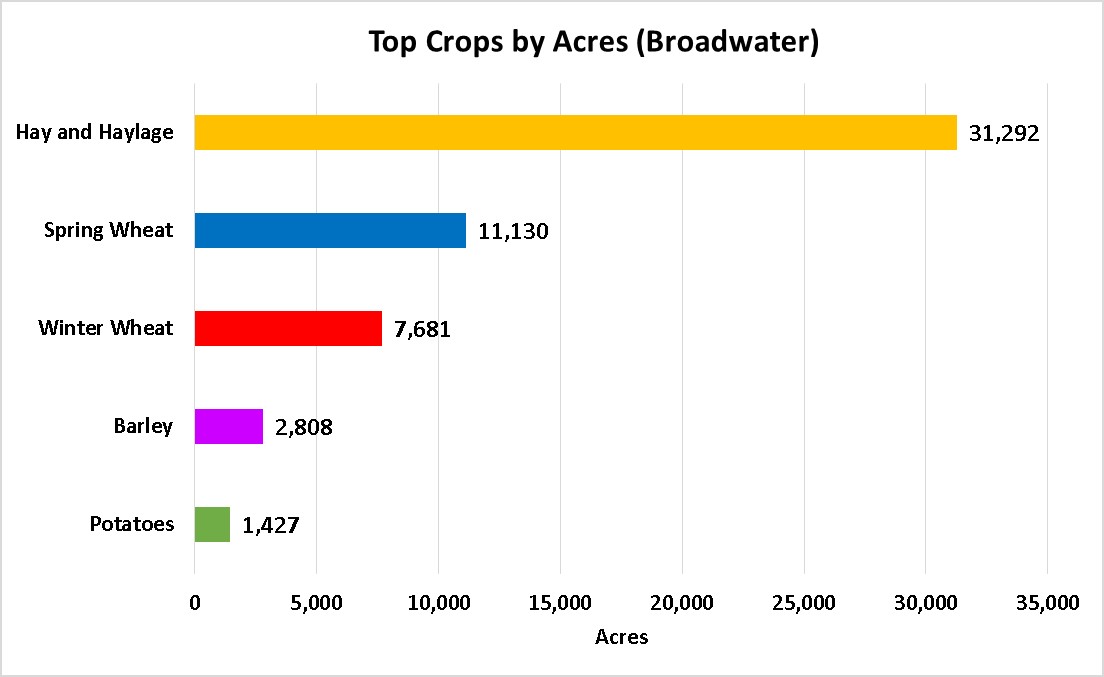 Top Crops by Acre-Broadwater