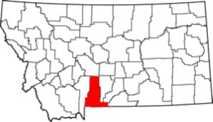 Park County on Montana Map
