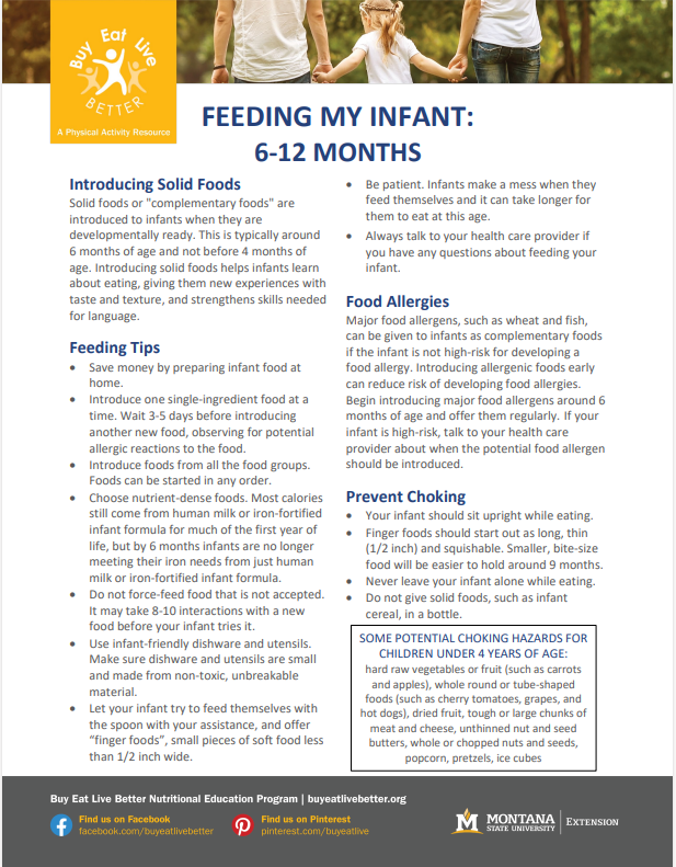 Nutrients to Look for at 6-12 Months