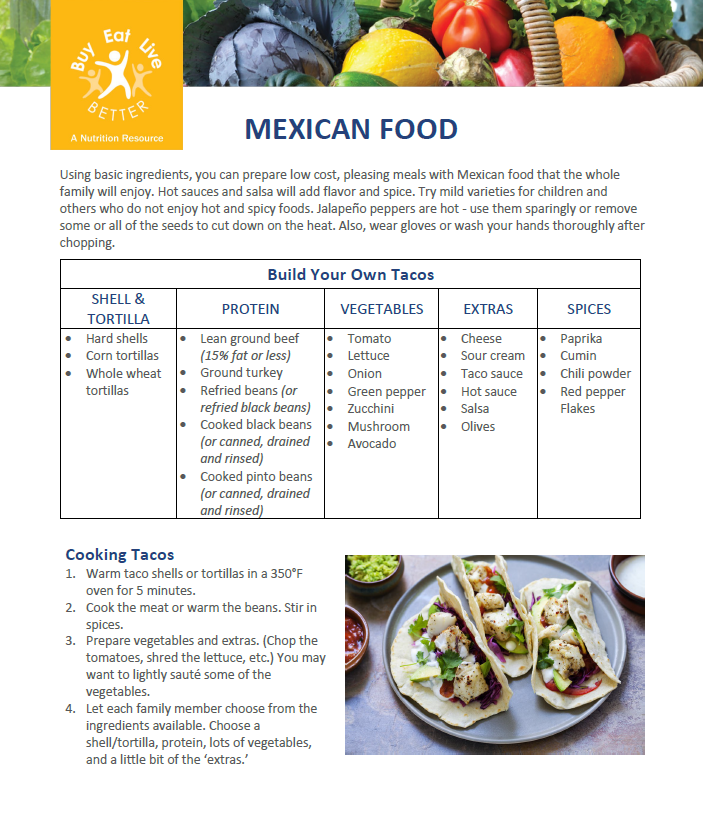 Mexican Food Montana State University