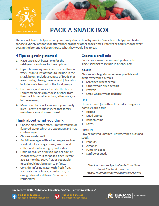 Build Your Own Snack Box, Customize Your Healthy Snack Box