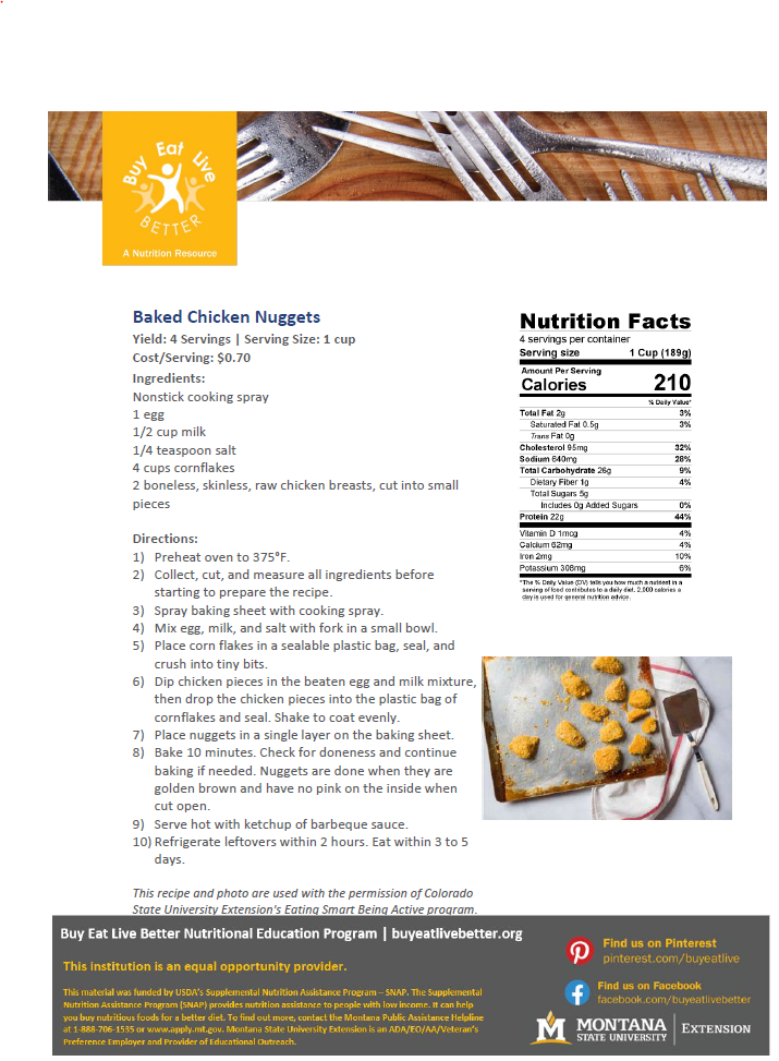 Baked Chicken Nuggets