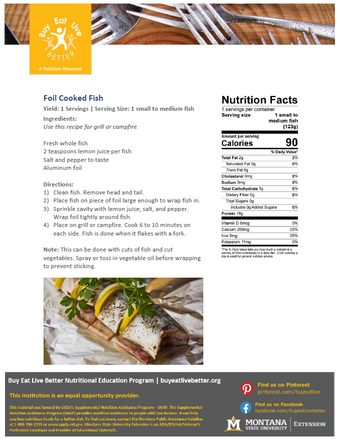 Foiled Cooked Fish