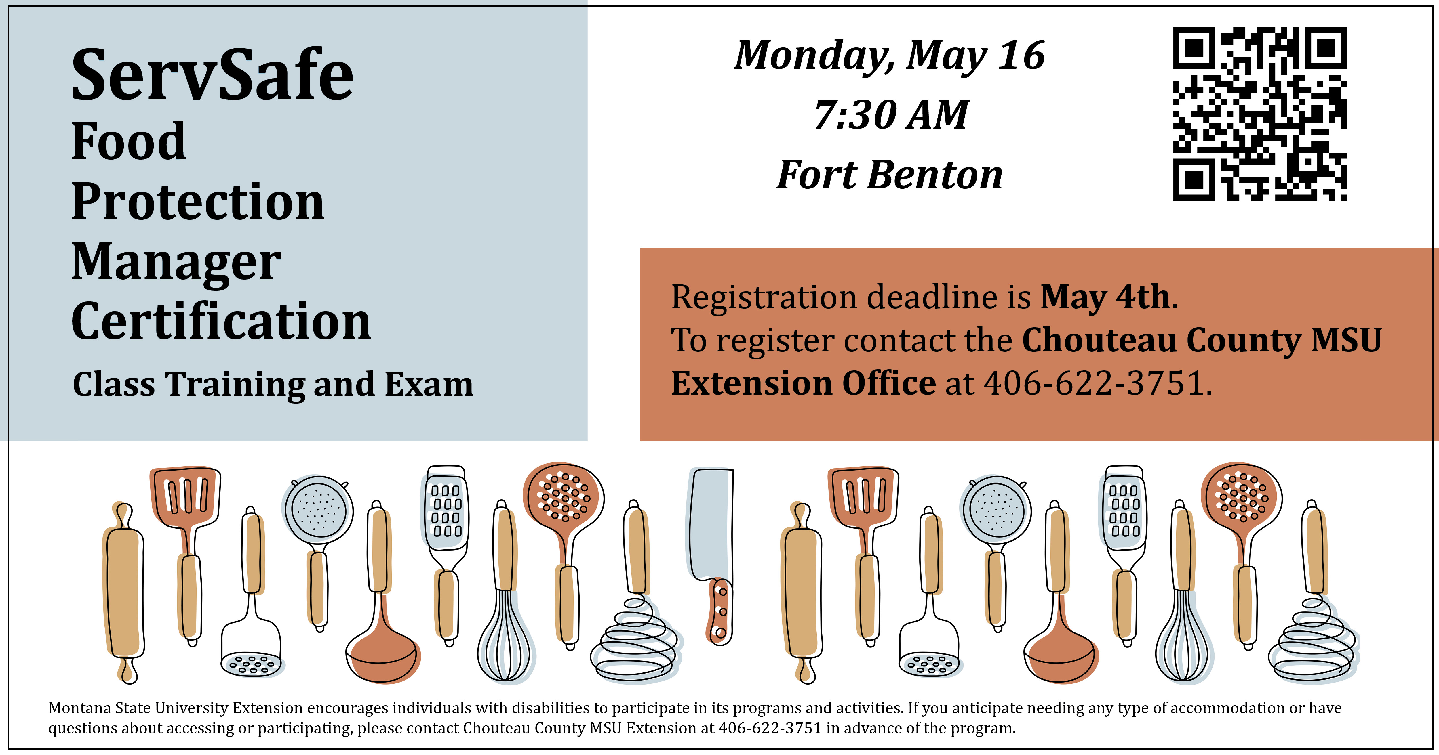 Upcoming ServSafe Class