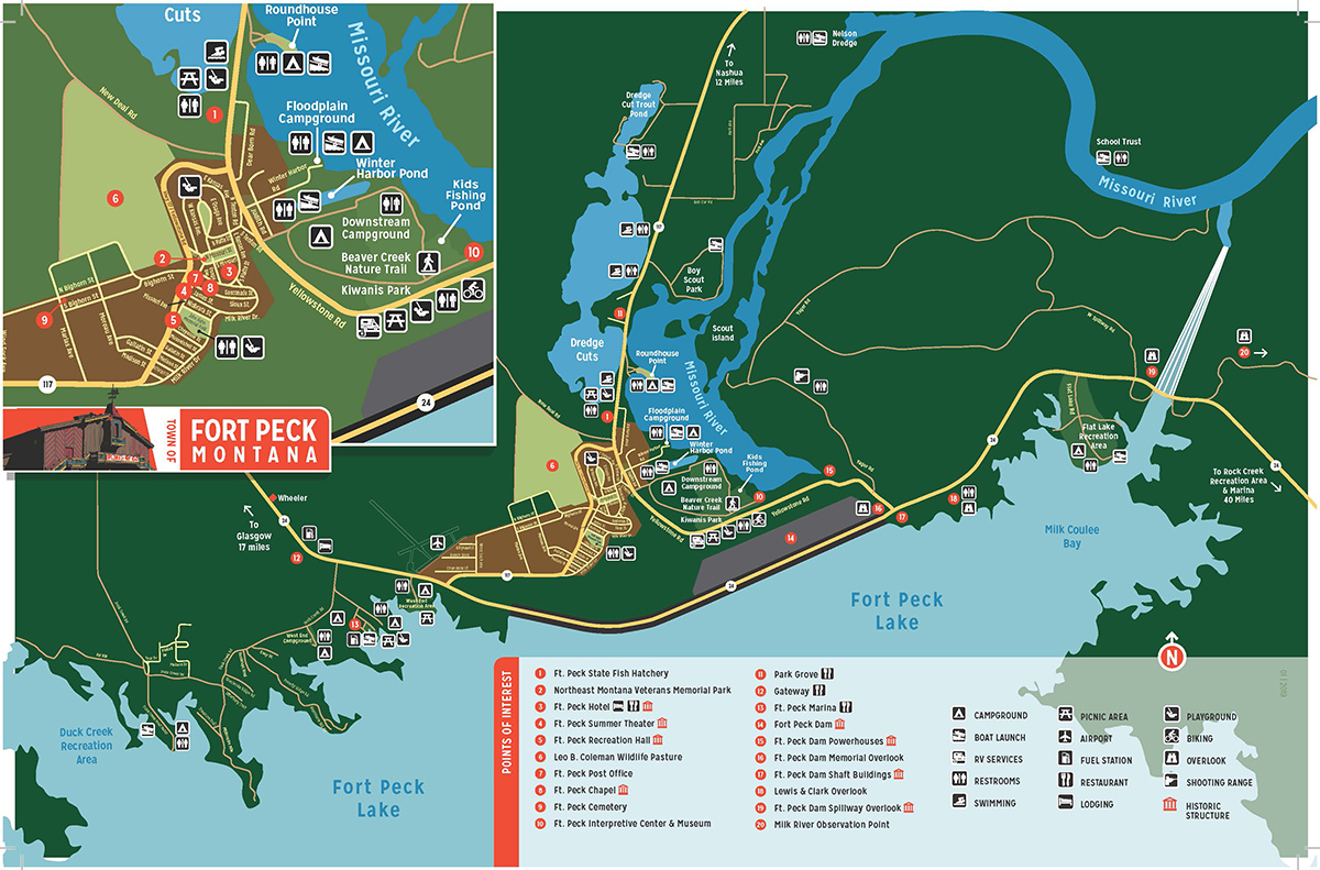 Fort Peck Area Map